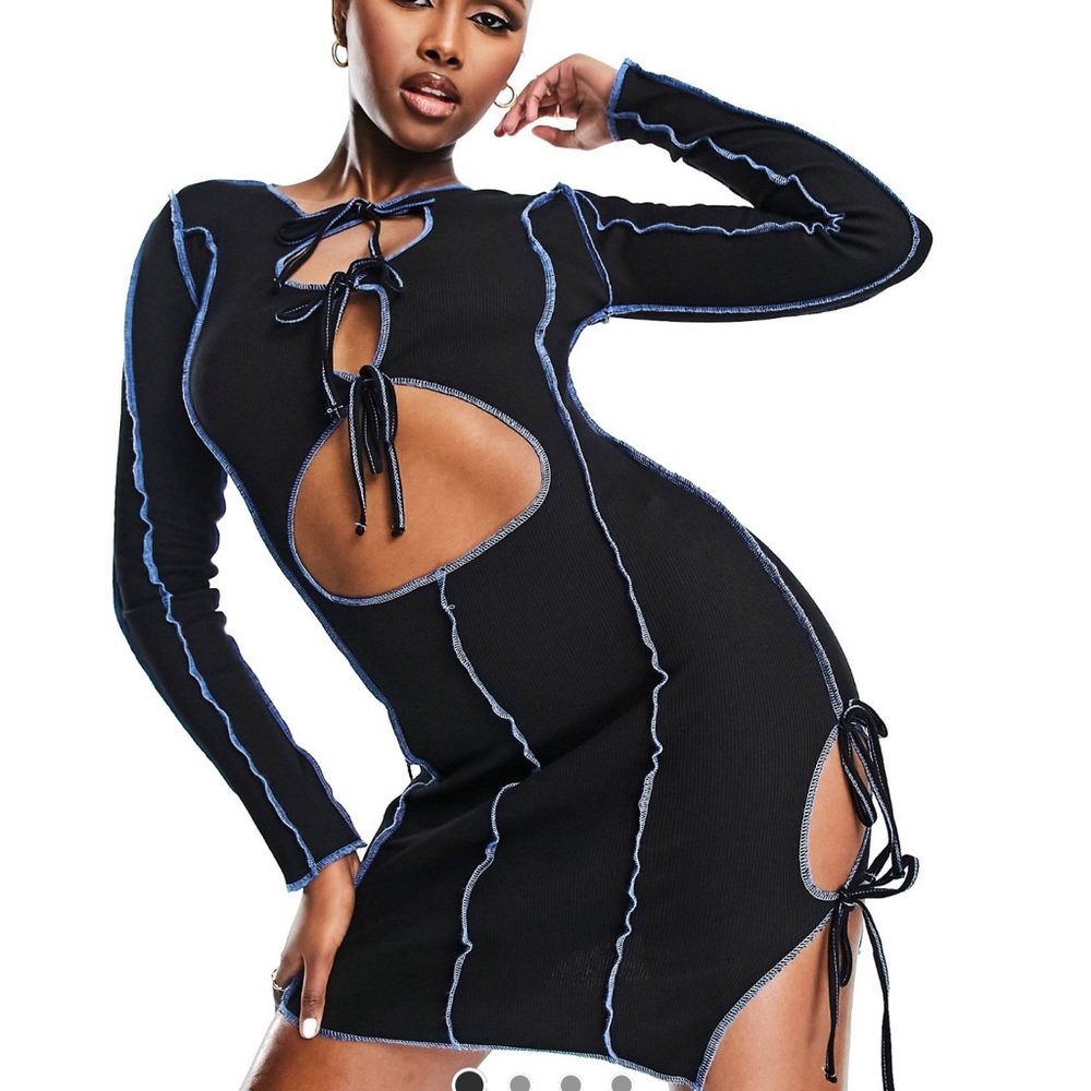 Brand New Dress - Black and Blue